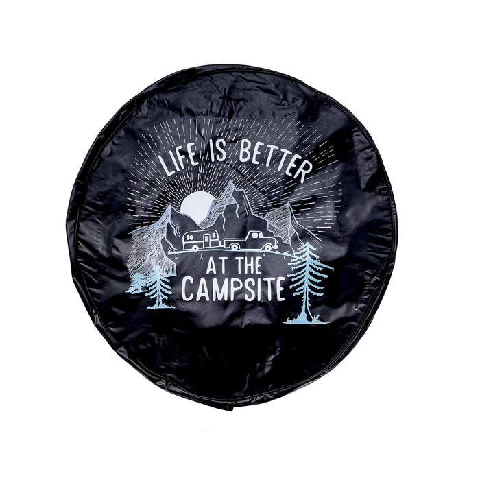 Camco 53290 Spare Tire Cover, 27", Black / RV Sunrise