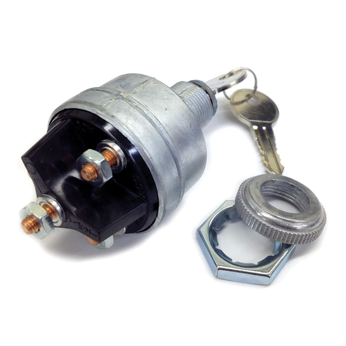 Sierra UN12140 Conventional 4 Position 5/8" Zinc 4 Stud Terminal 12V 15 Amp, Ignition Starter Switch