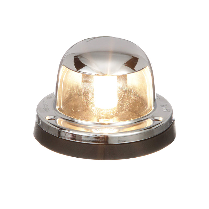 Seachoice 5251 Navigation Stern Light, Chrome/Brass, Clear Lens, Horizontal Surface Mount