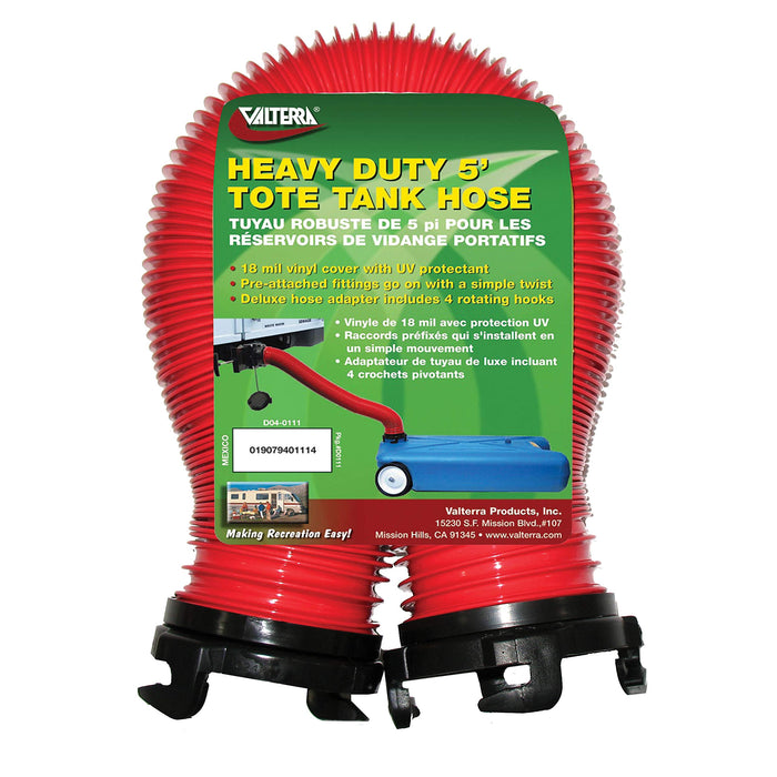 Valterra D04-0111 Heavy Duty 5' Tote Tank RV Sewer Hose