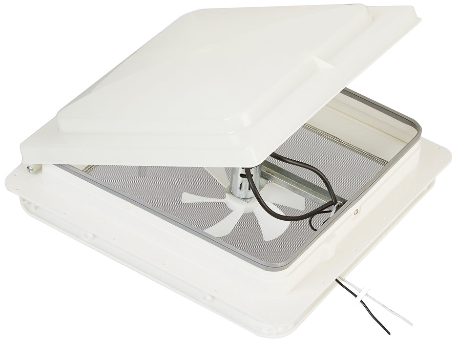 Hengs V071102-C1G1 Standard Mount Plastic Base Vent, White Base / White Lid, 12V
