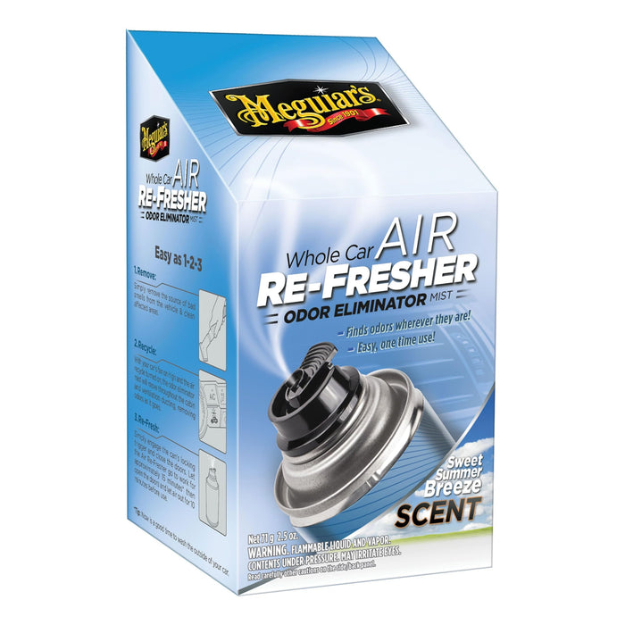 Meguiars G16602 Meguiar's G16402 Air Re-Fresher Odor Eliminator Mist, Sweet Summer Breeze