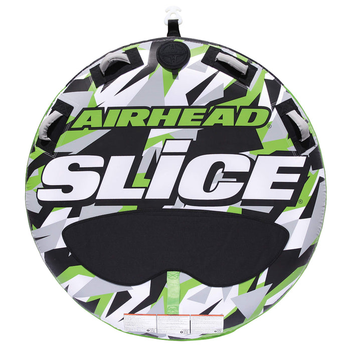 Airhead AHT22SL Inflatable 2 Person Rider Green Slice Deck Tube