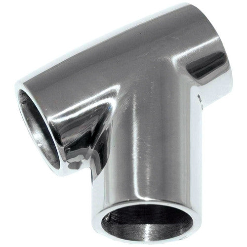 Whitecap 1" O.D. 60 Degrees Stainless Steel Universal Tee