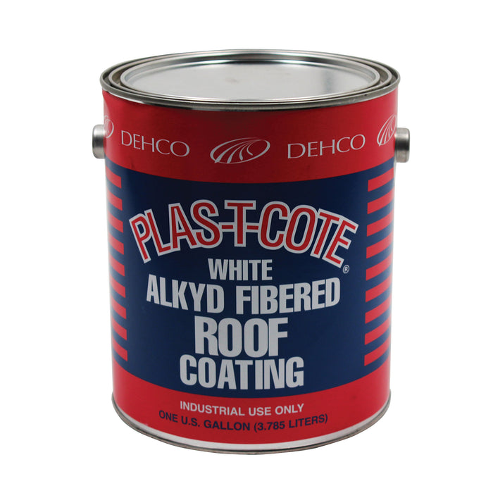 Hengs 45128-4 43032 Alkyd Fibered Roof Coating, White, Gal., 4/case