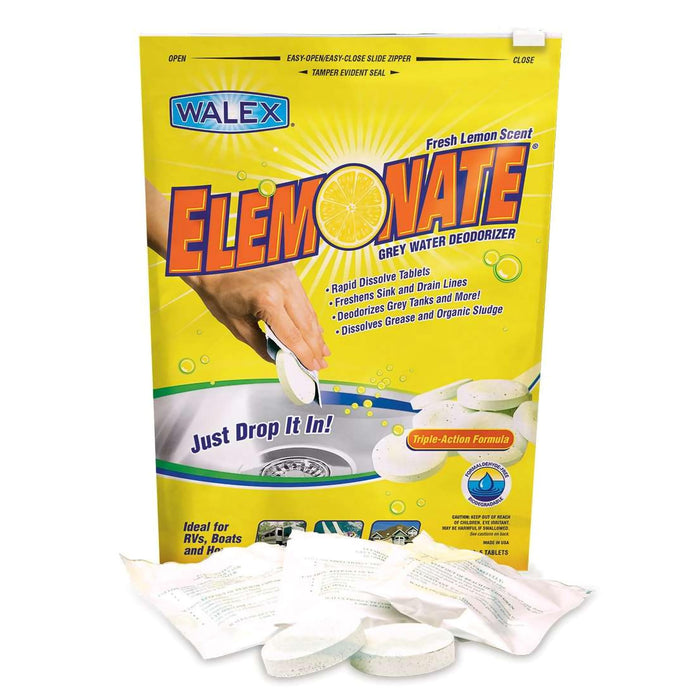 Walex Products ELEMBG Walex Elemonate Grey Water Holding Tank Deodorizer, 5/Pk