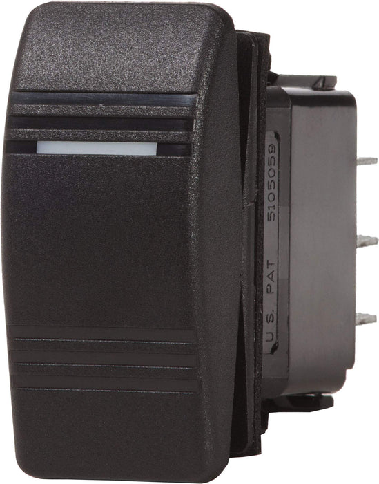 Blue Sea 8289-BSS 8289 Water Resistant Contura III Switch, Black, (On)-Off-On