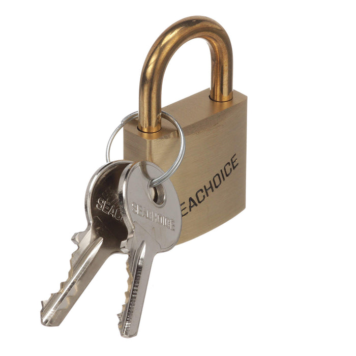 Seachoice 37231 2" Solid Brass Body Padlock Single Lock