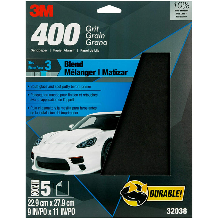 3M 32038 Imperial Wetordry P400 Pkg/5