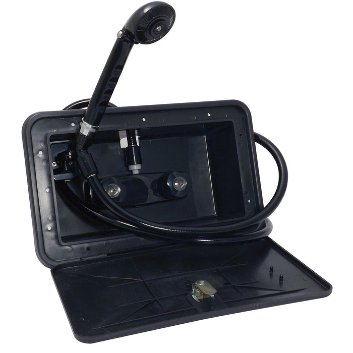 Valterra PF266701 Phoenix RV Camping Exterior Outdoor Shower with Hatch & Hose