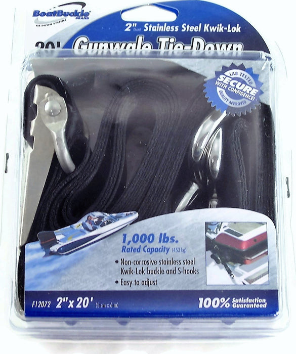 BoatBuckle F12072 Stainless Steel Kwik-Lok Gunwale Tie-Down