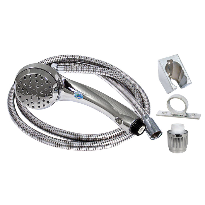 Valterra PF276048 Phoenix Airfusion Hand Held RV Camping Outdoor 60" Shower Hose, & Bracket Kit