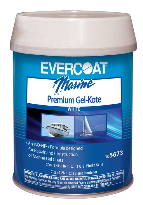 Fibre Glass-Evercoat 105673 Gel Kote- White Pint