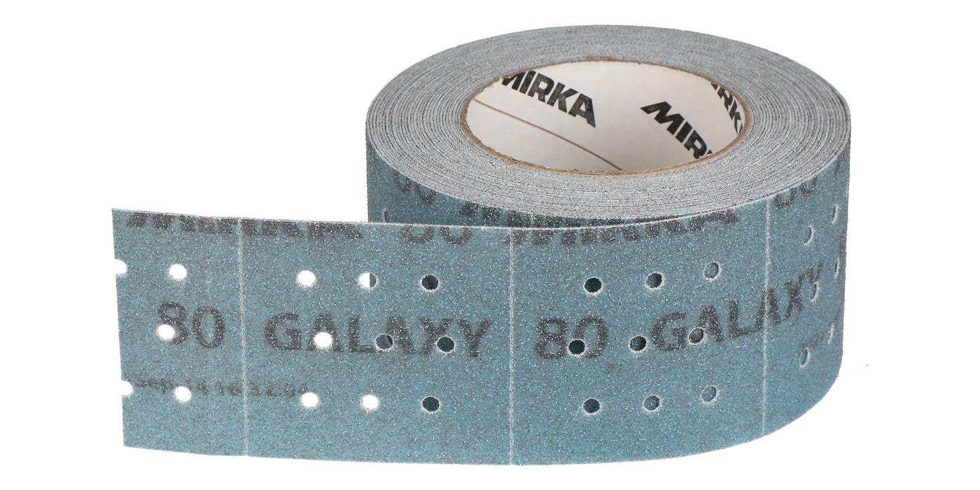 Mirka FY-570-080 Galaxy Dust Free Multi-Fit Grip Discs, 2.75" x 33.5', Grade 80