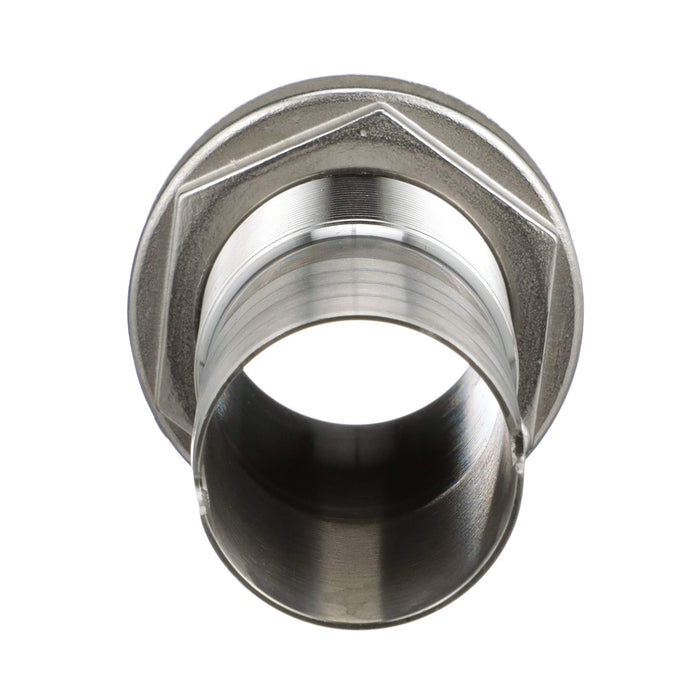 Seachoice 50-18631 Mega-Flow Dripless Thru Hull Fitting, 316 SS, Fits 1-1/2" Hose, 1-1/2" Max Hull
