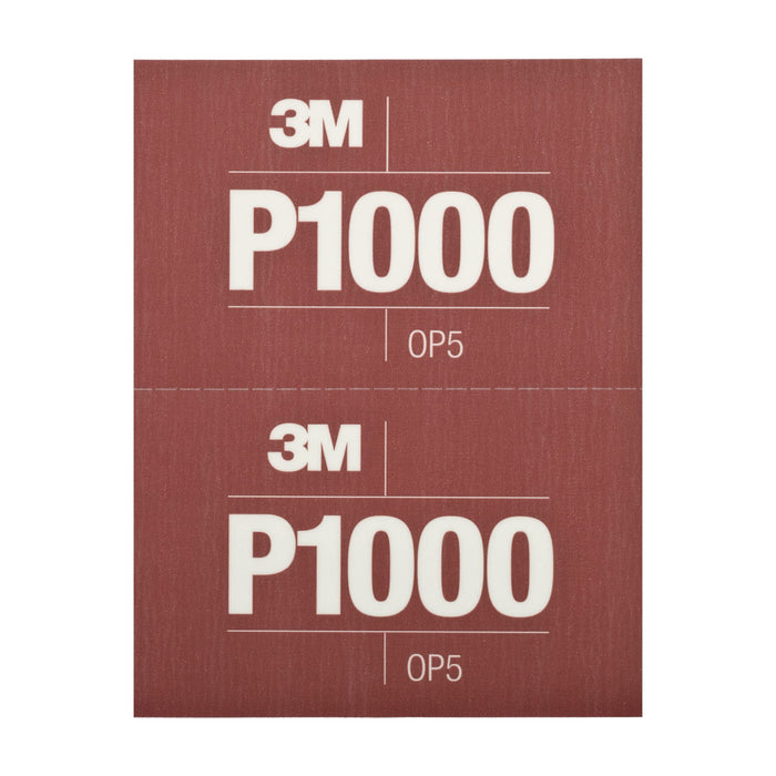 3M 34340 Hookit Flexible Abrasive Hand Sheet, P800, 25/pk