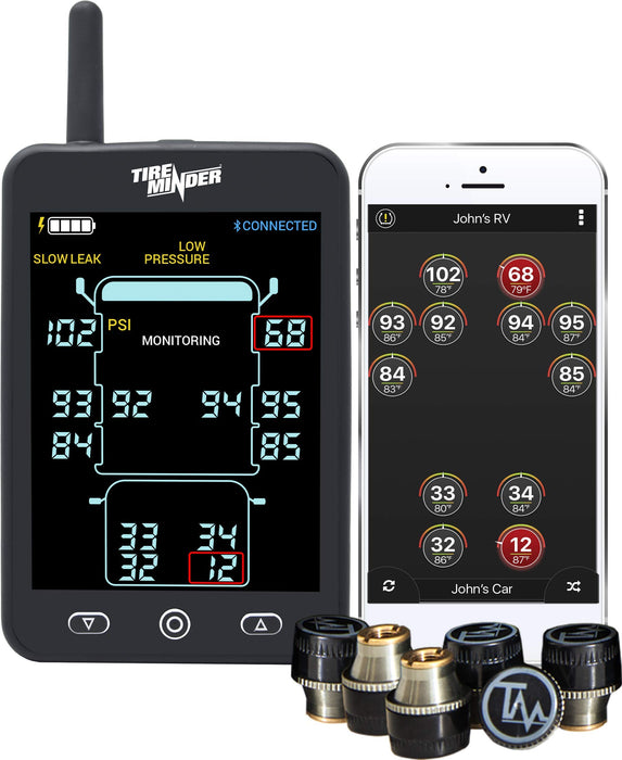 Minder Research TM22130 Minder Tireminder A1As Tire Pressure Monitoring System, w/6 Standard Transmitters