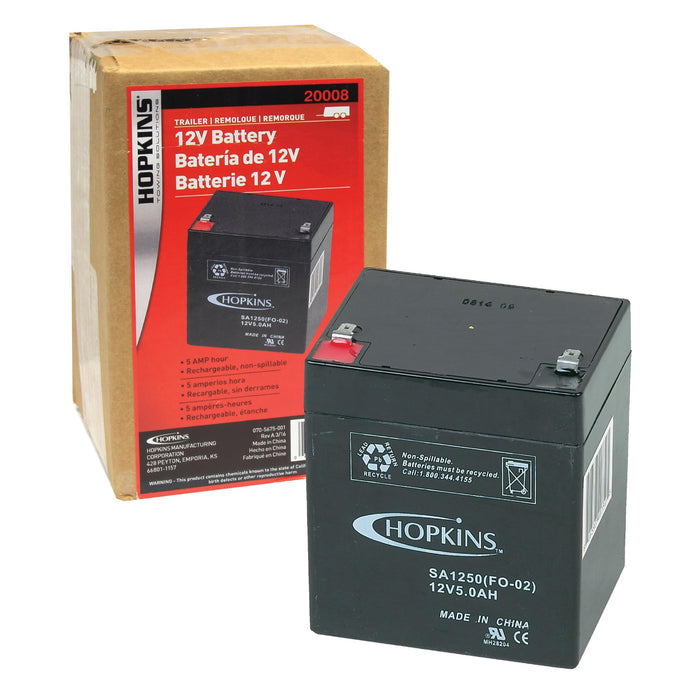 Hopkins Mfg 20008 12V Rechargeable Break Away Battery