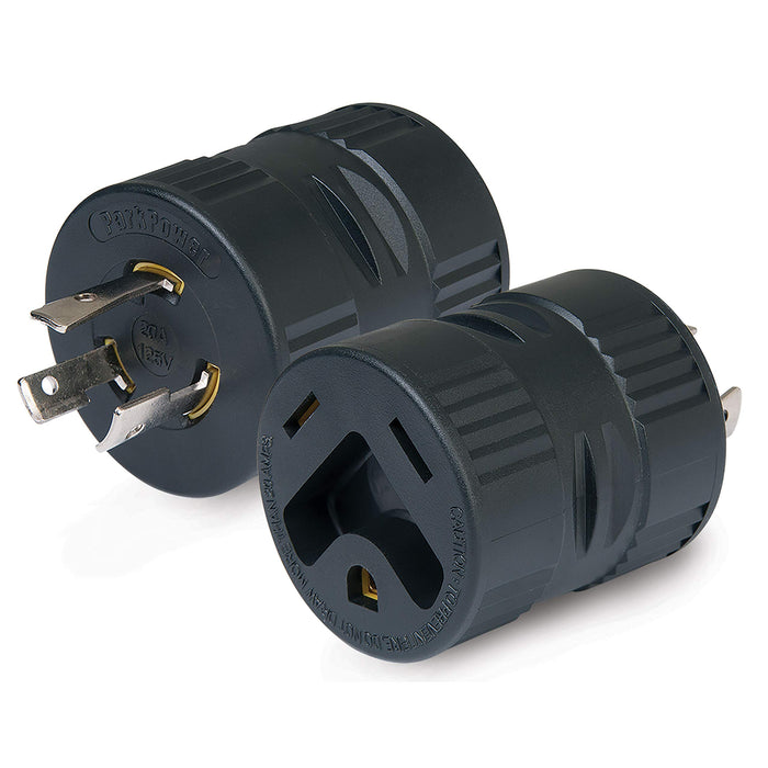 Weekender 2030GSA ParkPower RV Generator Adapter Plug, 20A Locking Male to 30A Female