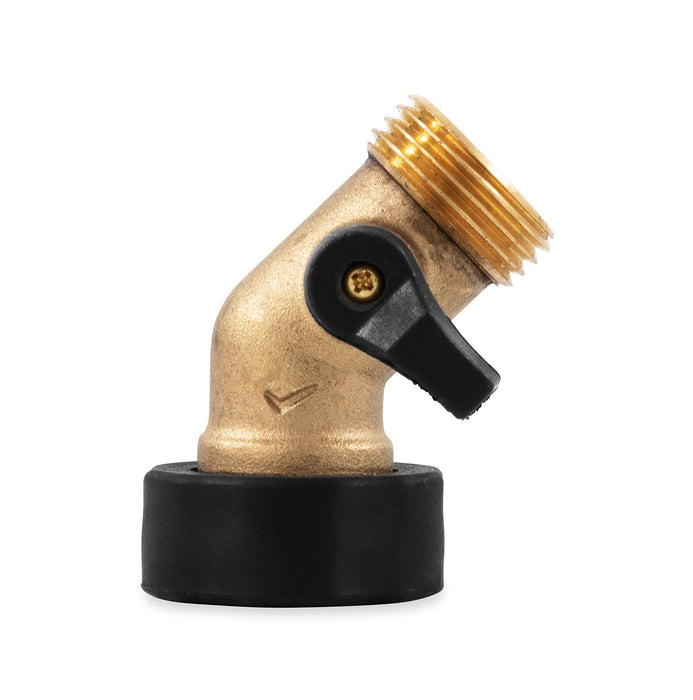 Camco 20173 Brass 45 Degree Shut-Off Valve