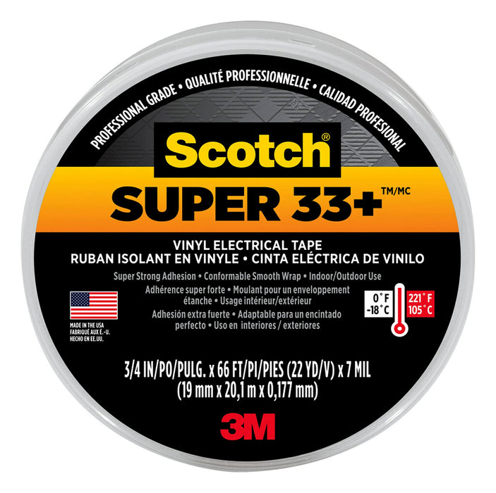 3M 6132 33+ Electrical Tape 3/4 X 66