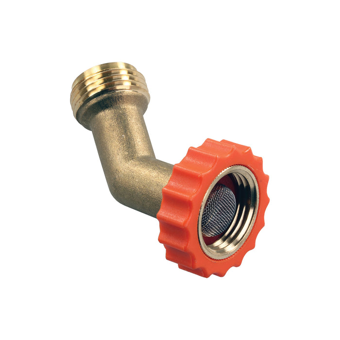 JR Products 62225 Lead Free Brass 45 Degree RV Hose Saver