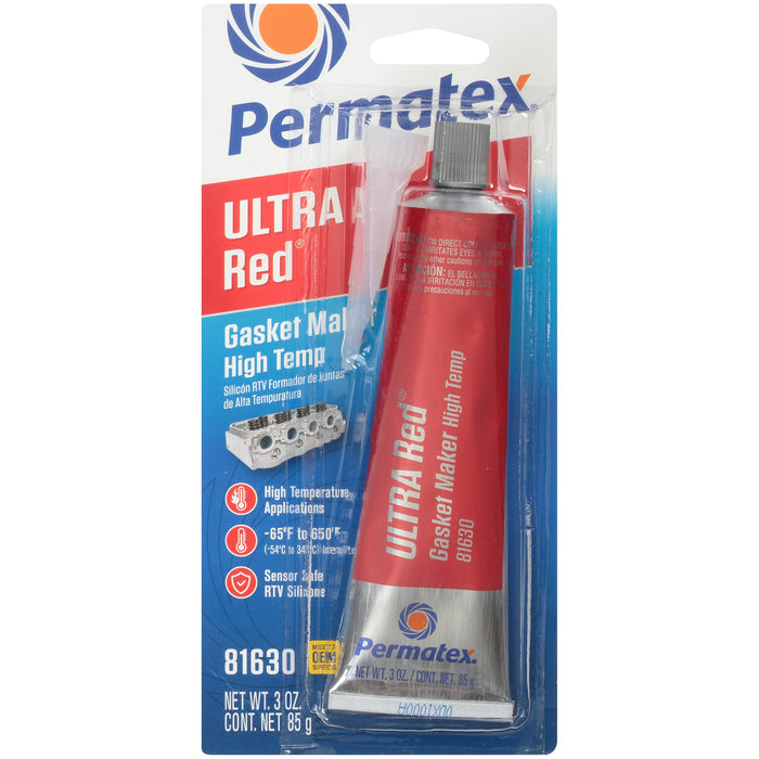 Permatex 81630 Ultra Red High Temperature Gasket Maker, 3 oz.