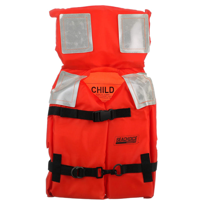 Seachoice 6100-85940-YTH Type I Offshore Jacket w/ Solas Reflective Tape, Child