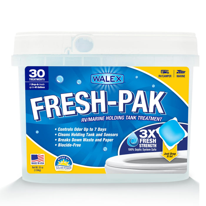 Walex Products FRESHPAK30 Walex Drop-In Black Tank Treatment 30 packets per tub