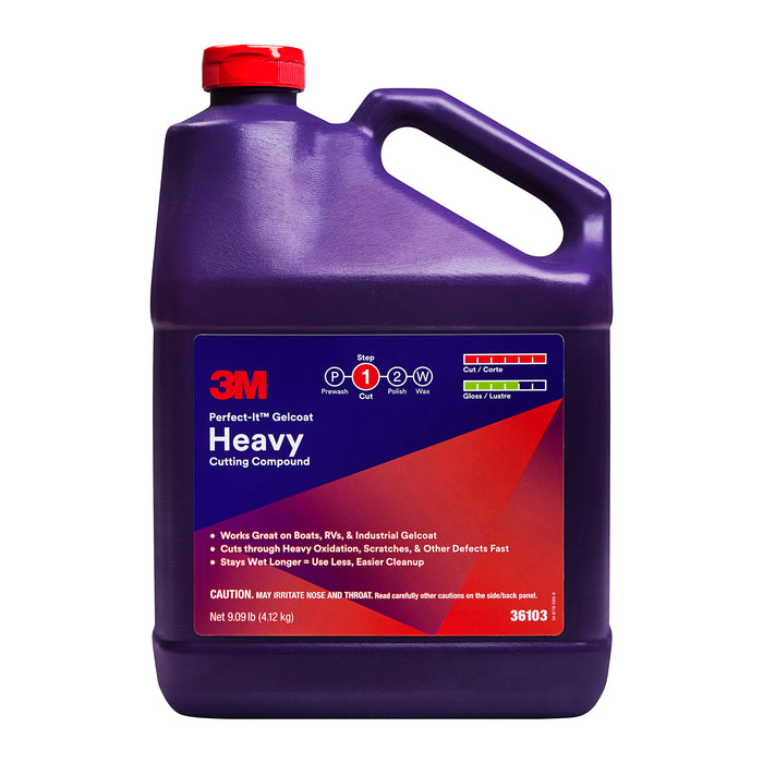 3M 051131-36103 Perfect-It Gelcoat Heavy Cutting Compound, Gal.
