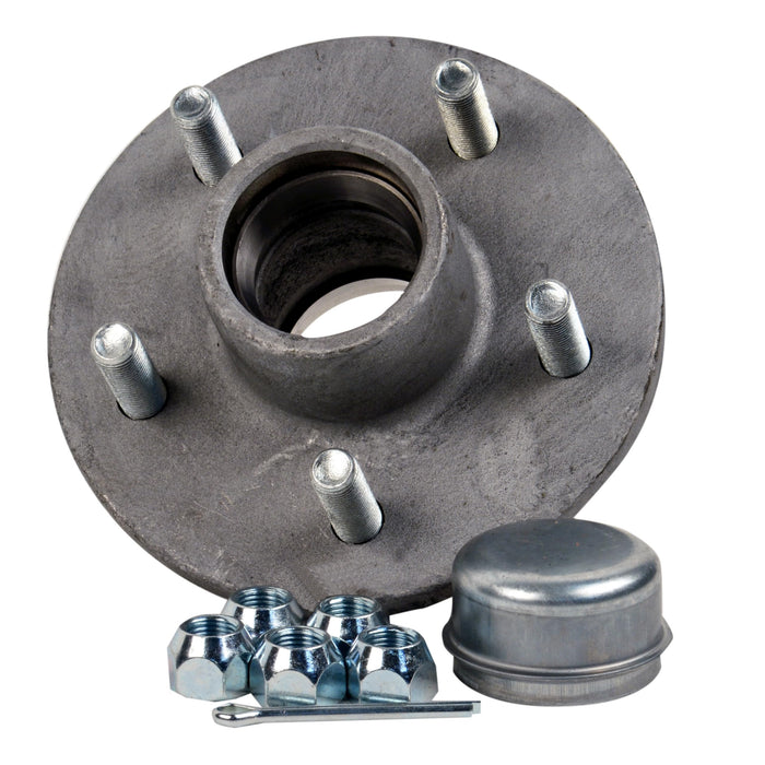 C.E. Smith 13315 Pre-Greased Replacement Hub Kit, 5 Stud, 1-1/16" Straight Shaft, 1350 lb.