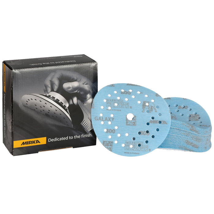Mirka FY-5MF-800 Galaxy Dust Free Multi-Fit Grip Discs, 5", Grade 800, 50/pk
