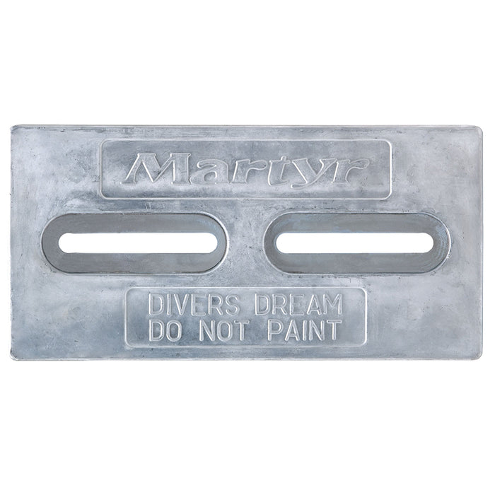 Martyr CMDIVERM Hull Anode 1/2" x 6" x 12", Magnesium