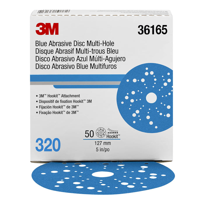 3M 36187 Blue Abrasive Hookit Sheet Roll, 2-3/4" x 13 Yards