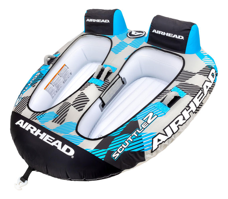 Airhead AHT50190BBK Scuttle Towable Tube, 1-2 Riders