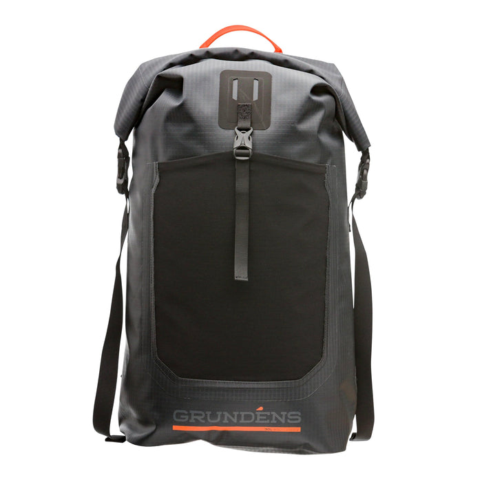Grundens 70106-001-0001 Bootlegger Roll Top Backpack 30L-Black-ONE SIZE