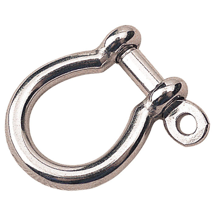 Sea Dog 147056-1 Seadog 1/4" SS Bow Shackle, Carded, A:1/4", B: 1/2", C:13/16", D: 13/16"