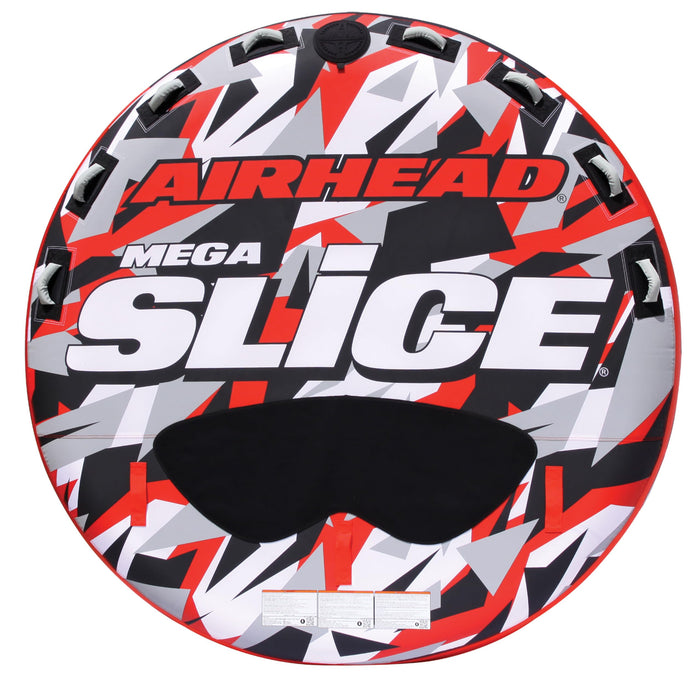 Airhead AHT42MSL Inflatable 4 Person Red Mega Slice Deck Tube