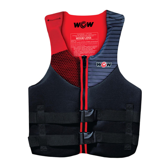 WOW Watersports 23WLV4967 Feel Good Life Vest, Red 2XL/3XL