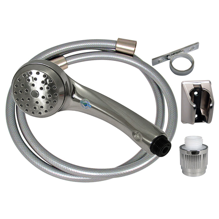 Valterra PF276047 Phoenix Airfusion Hand Held RV Camping Outdoor 60" Shower Hose, & Bracket Kit