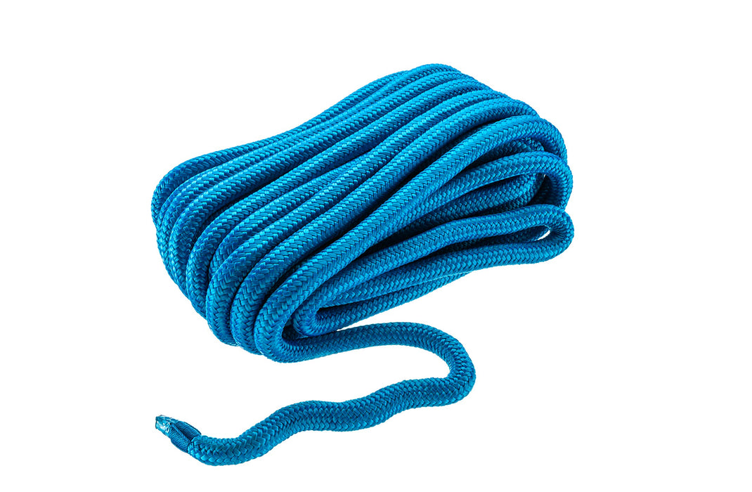 Seachoice Double-Braid Nylon Dock Line w/ Eye Splice, Pre-Shrunk, Heat Stabilized, 3/4 In. X 50 Ft., Blue