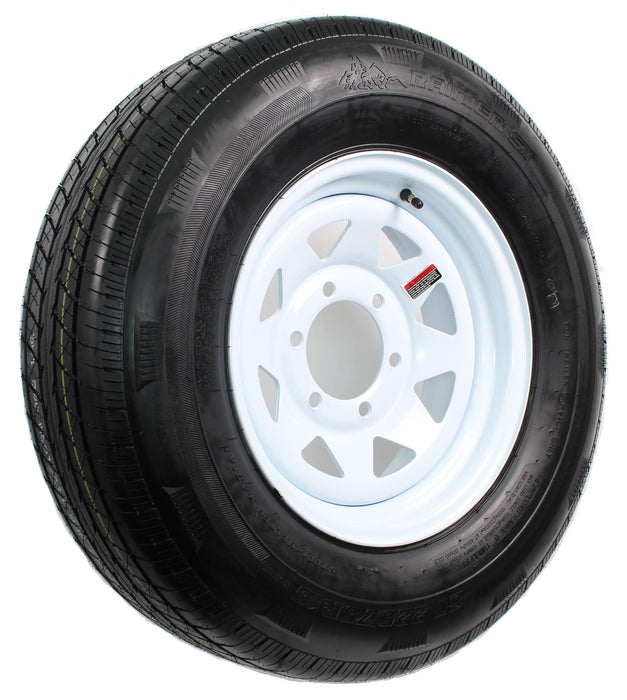 Loadstar Tires 32664 ST Radial Tire & Wheel (Rim) Asm ST225/75R-15 6 Hole D Ply