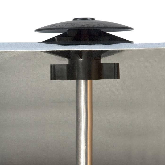 Poste de soporte ajustable para cubierta de barco Carver con ventilación para barco II