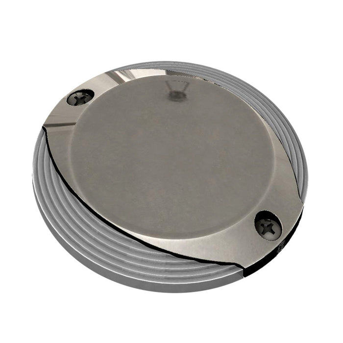 Luz de camino Lumitec Scallop - Blanco cálido - Carcasa de acero inoxidable