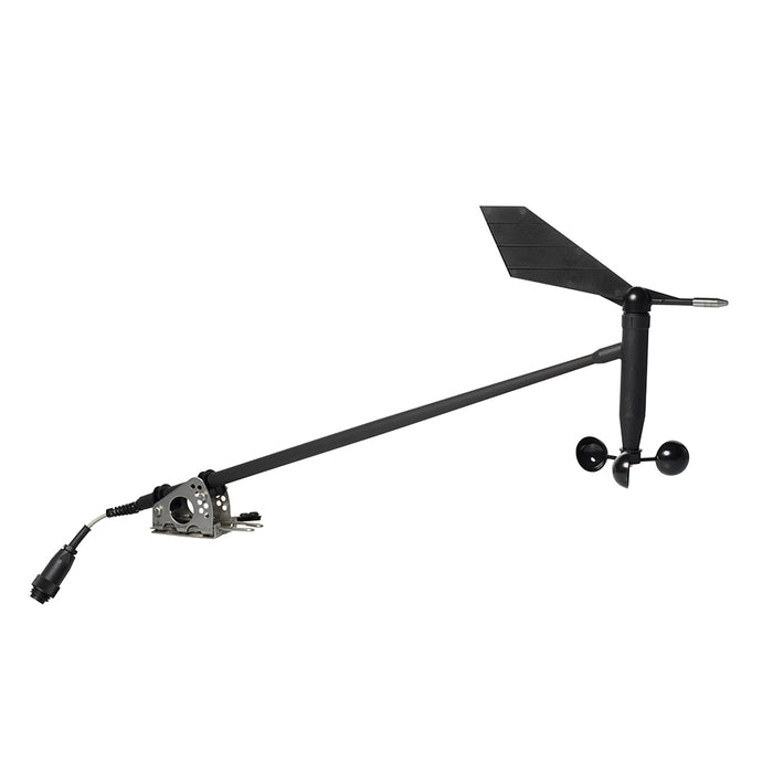 Sensor de viento analógico de brazo corto Veratron AcquaLink, color negro