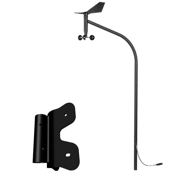 Sensor de viento de mástil vertical NMEA 2000 de Veratron con soporte frontal para medidores AcquaLink y OceanLink