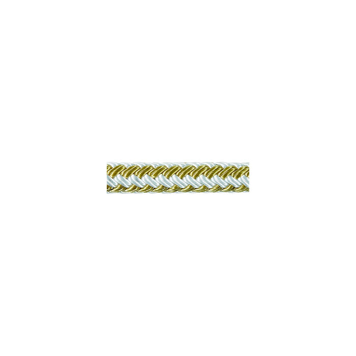 Samson Rope 4.68024E+11 Samson Rope 468024360030 Samson 468024360030, Harbormaster Double Braid Nylon, 3/8" x 600', Gold/White