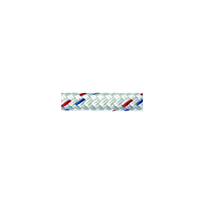 Samson Rope 6.05024E+11 Samson Rope 605024015083 Samson 605024015083, Harbormaster Anchor Line, 3/8" x 150', White w/Red & Blue Tracer