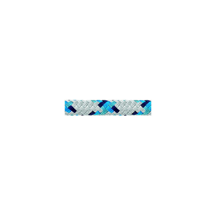 Samson Rope 4.35017E+11 Samson Rope 435016805030 Samson 435016805030 XLS3 Yacht, Braid, 1/4" (6mm) x 500', White w/Blue Tracer