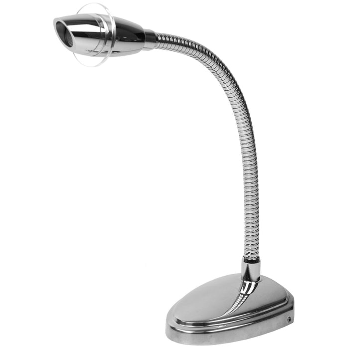 Luz de lectura LED Sea-Dog Deluxe de alta potencia, flexible, con interruptor táctil - Acero inoxidable 316 fundido/aluminio fundido cromado